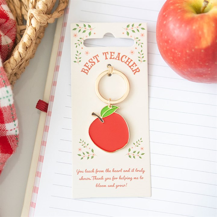 Best Teacher Apple Keyring