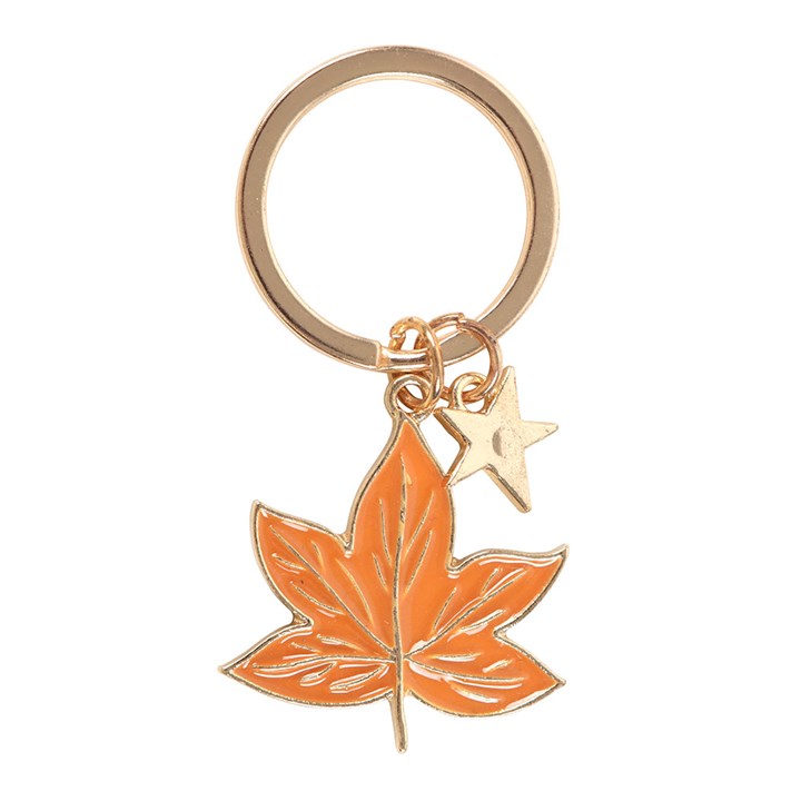 Autumn Magic Leaf Keyring