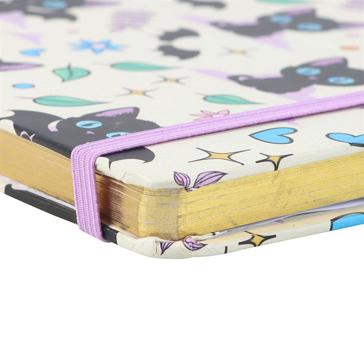 Cute and Creepy Print A5 Notebook with Amethyst Pen