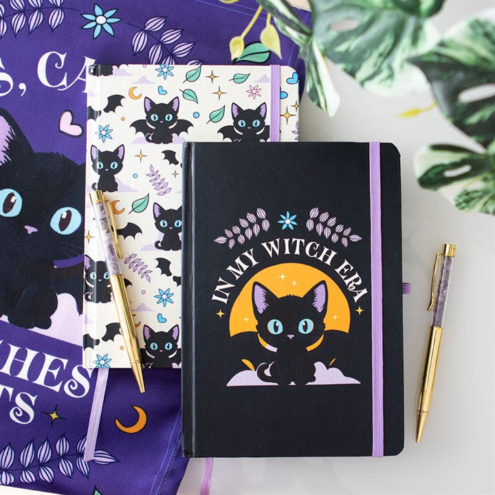 Cute and Creepy Print A5 Notebook with Amethyst Pen