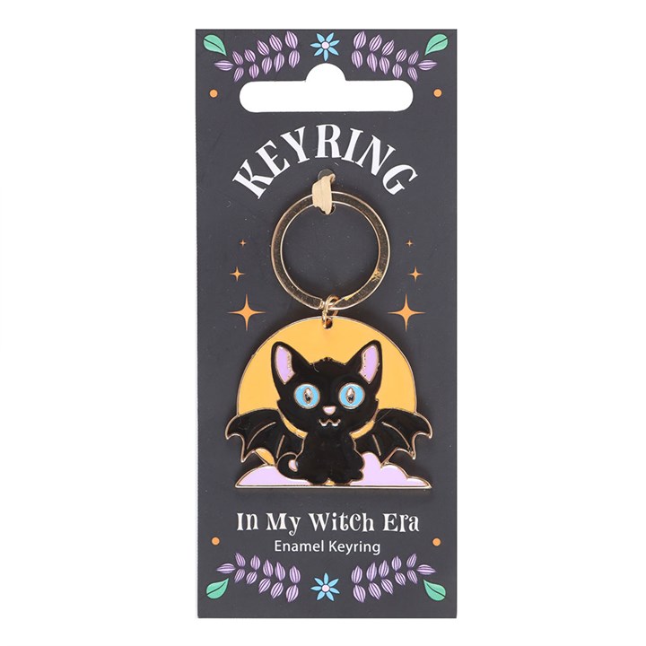 In My Witch Era Cat Enamel Keyring