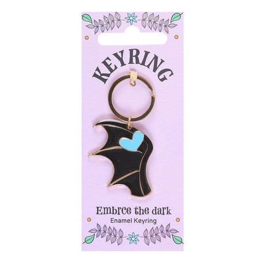 Embrace the Dark Enamel Keyring