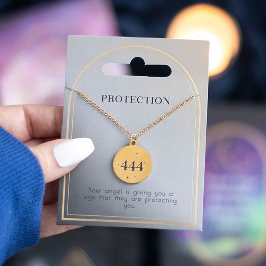 444 Angel Number Protection Necklace