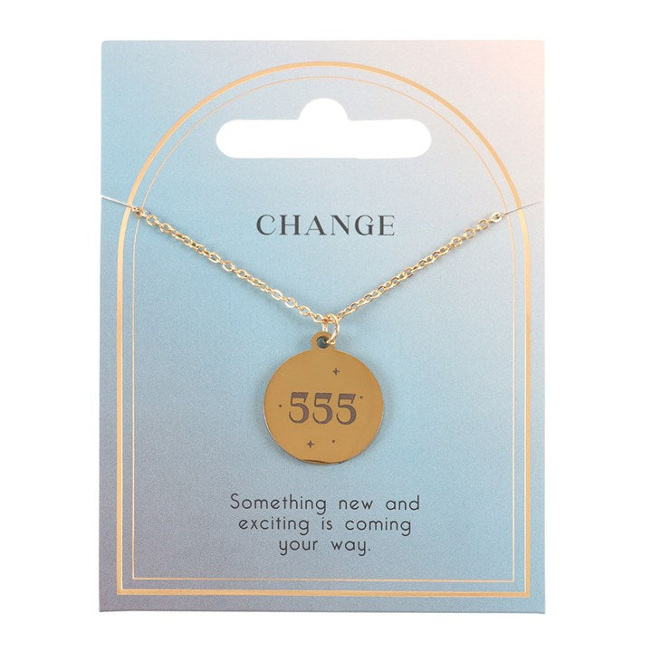 555 Angel Number Change Necklace