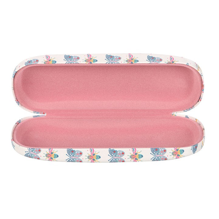 Floral Bug Print Glasses Case