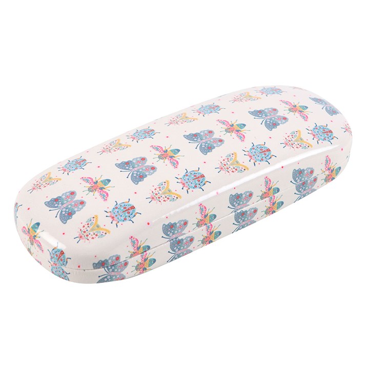 Floral Bug Print Glasses Case