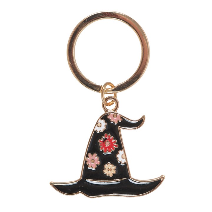 Spooky Babe Witch Hat Keyring