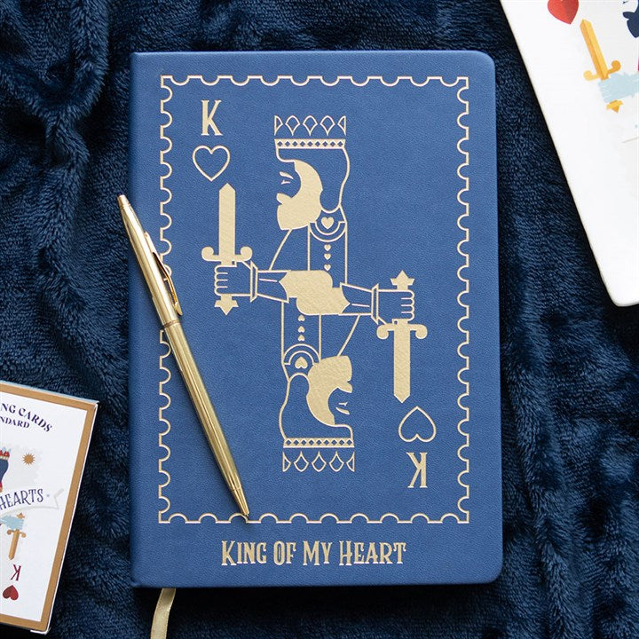 King of My Heart Playing Card A5 Notebook