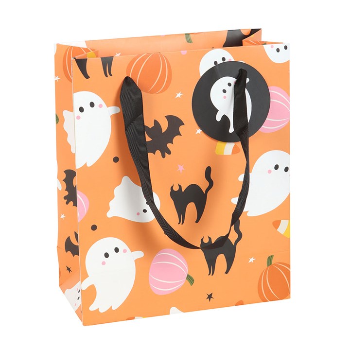 23cm Sweet and Spooky Ghost Print Gift Bag