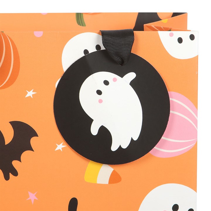 23cm Sweet and Spooky Ghost Print Gift Bag