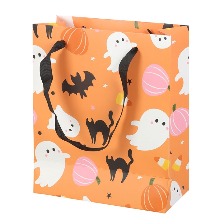 23cm Sweet and Spooky Ghost Print Gift Bag