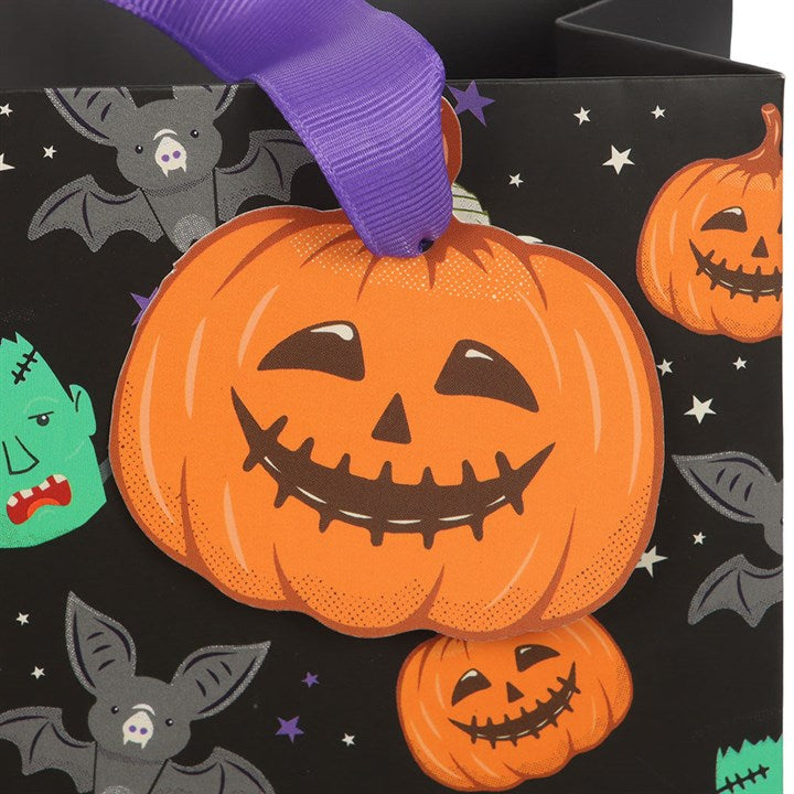 23cm Medium Monster Mash Print Gift Bag