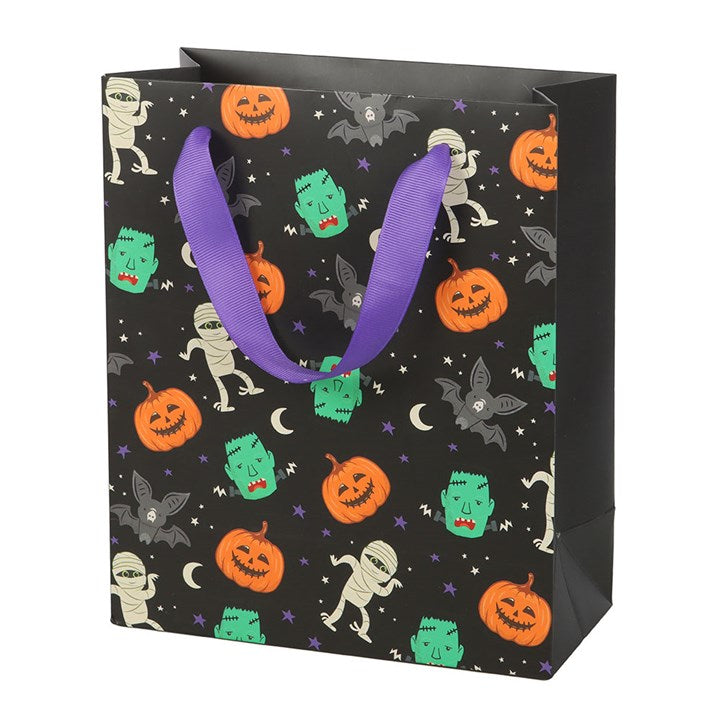 23cm Medium Monster Mash Print Gift Bag