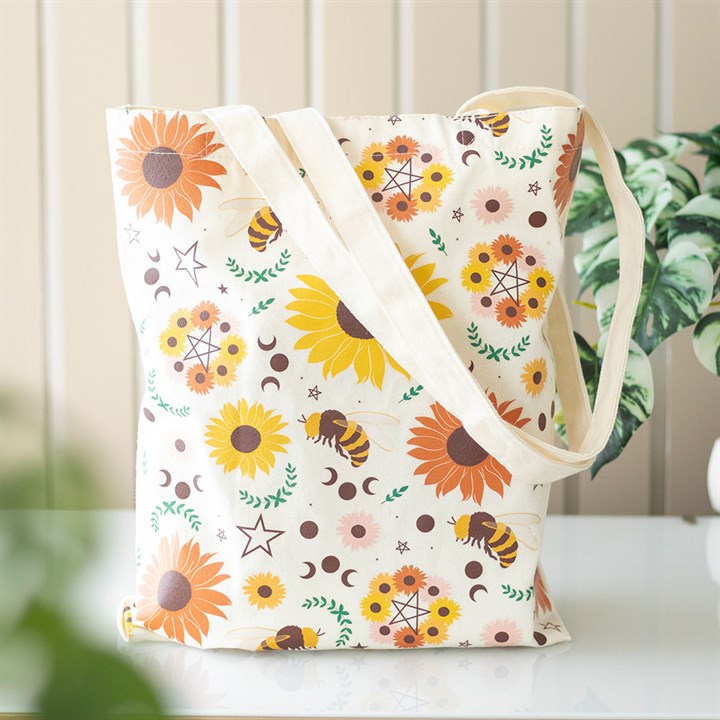 Summer Solstice Print Polycotton Tote Bag