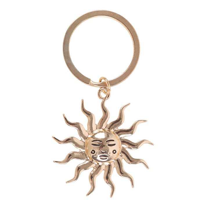 Gold Sun Keyring