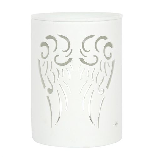 White Angel Wings Cut Out Oil Burner