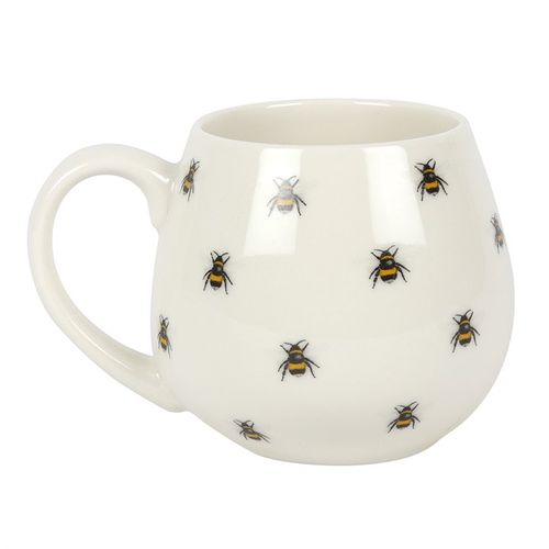 Bee Print Rounded Mug