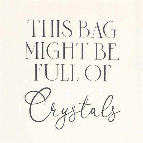 Full of Crystals Polycotton Tote Bag