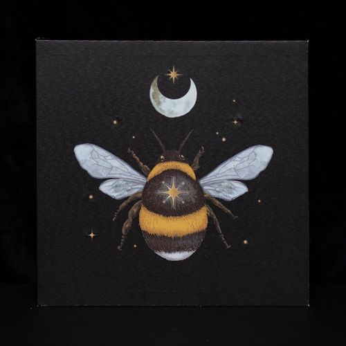 Forest Bee Light Up Canvas Plaque