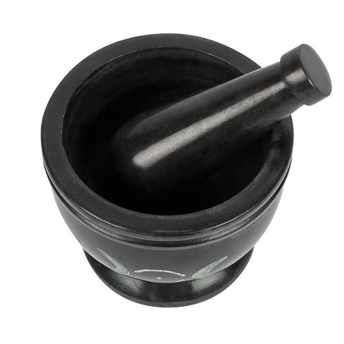 Soap Stone Triple Moon Pestle and Mortar