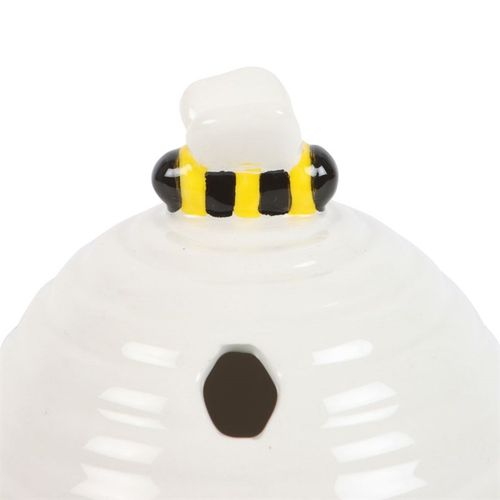 White Beehive Incense Cone Holder